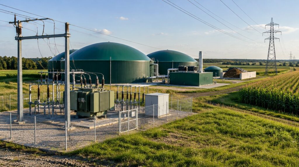 Przyłączenie biogazowni do sieci energetycznej – warunki, koszty, terminy i nowe zasady po ustawie sieciowej 2026